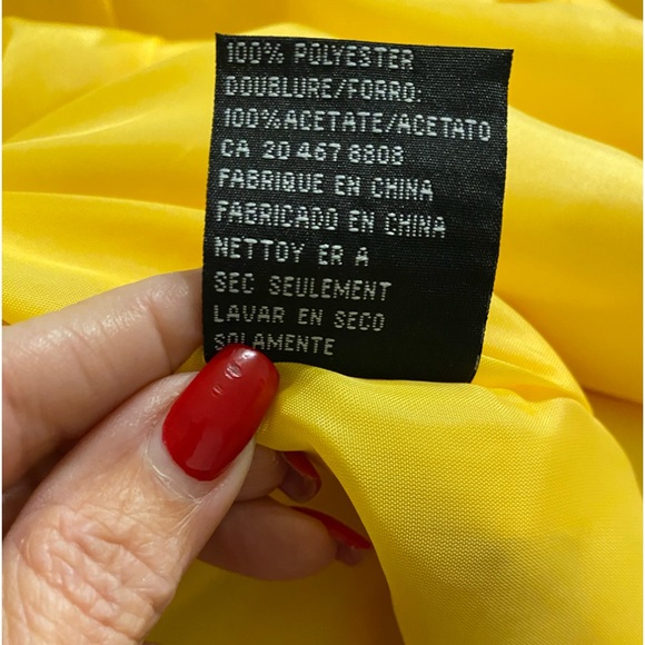 Malina’s Bright Yellow Jacket With Rhinestones - Picture 7 of 9